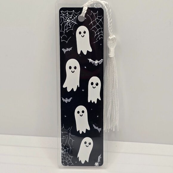3 Ghost Halloween Themed Bookmarks - Picture 1 of 3